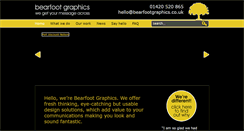 Desktop Screenshot of bearfoot-graphics.co.uk